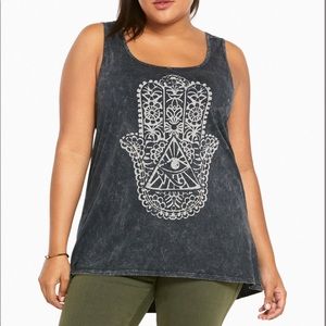 TORRID HAMSA HAND TANK TOP